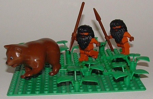 Cavemen Hunt Paleo Bear