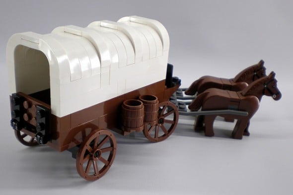 lego covered wagon
