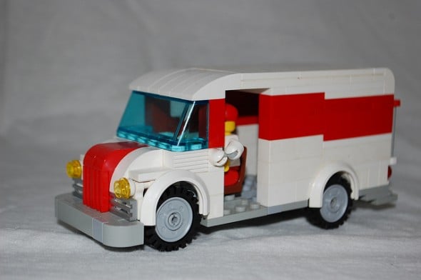 A Lego Milkman delivers dairy. He's wondering if Dairy is allowed on the Paleo Diet
