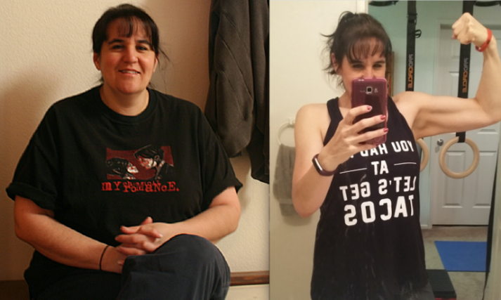 How did Leslie transform? By tracking all her food and workouts. 