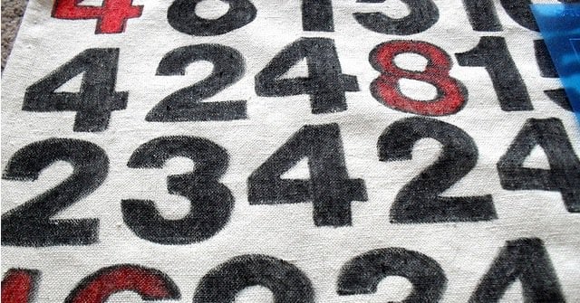 Numbers, like those on this carpet, will help show if you're progressing in fitness.