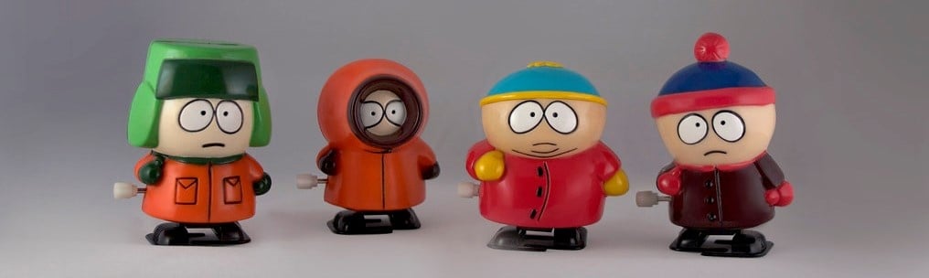 Toy figures from South Park.