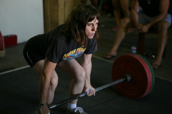 A Rebel doing the deadlift!