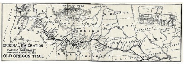 oregon trail map