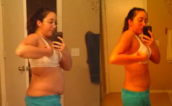 This picture shows how bodyweight training transformed Veronica