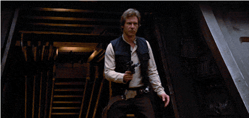 A gif of Han Solo shrugging, because he doesn't know where that water advice came from either.