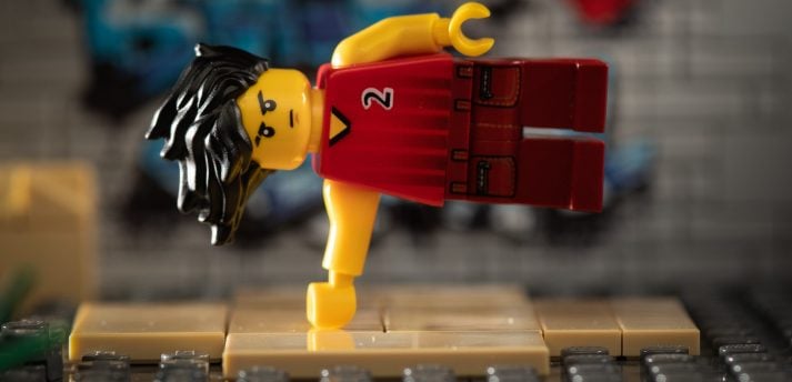 This LEGO lifts his own bodyweight no problem.