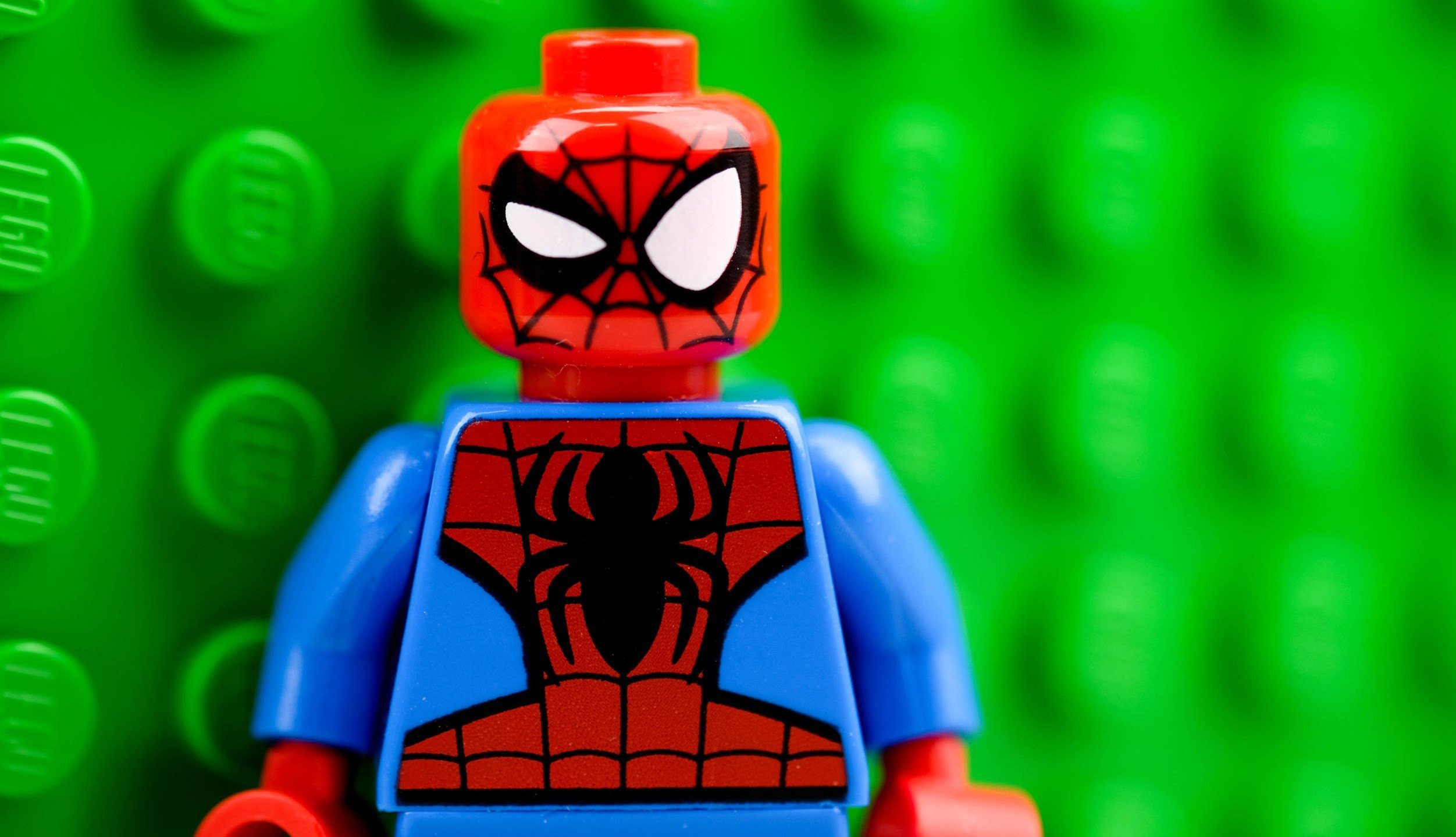 A picture of a LEGO Spider-man, who is interested in weight loss.