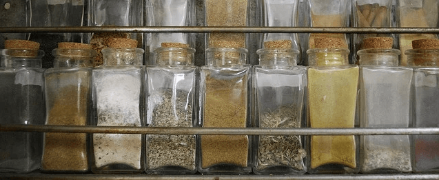 This is a picture of a spice rack