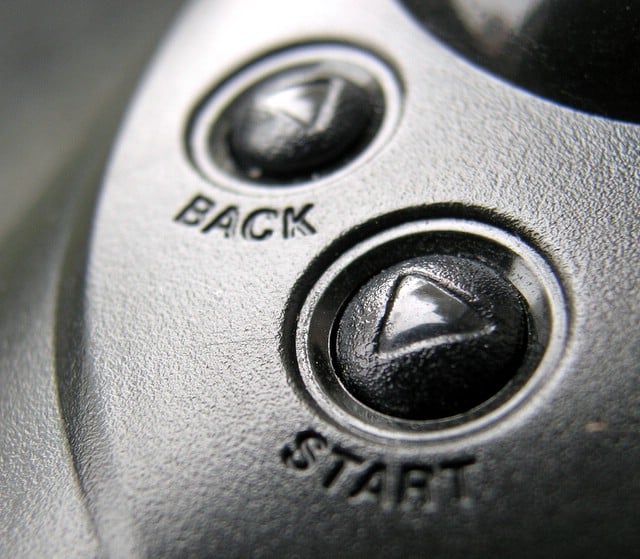 back start button