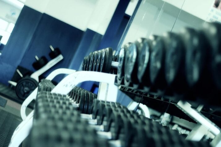 Dumbbells like the above are a great way to progress in strength at the gym.