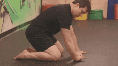 Do this stretch with your backhand facing the ground.