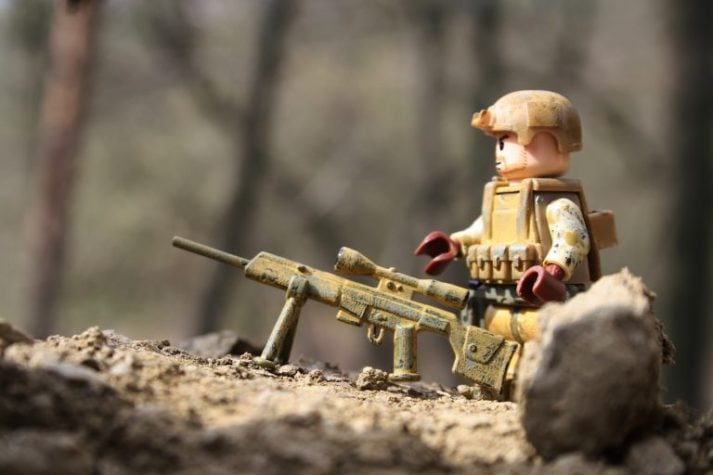 This sniper is skeptical of the Military Diet. 