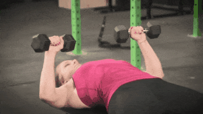 dumbbell press - Strength Training for Women (7 )