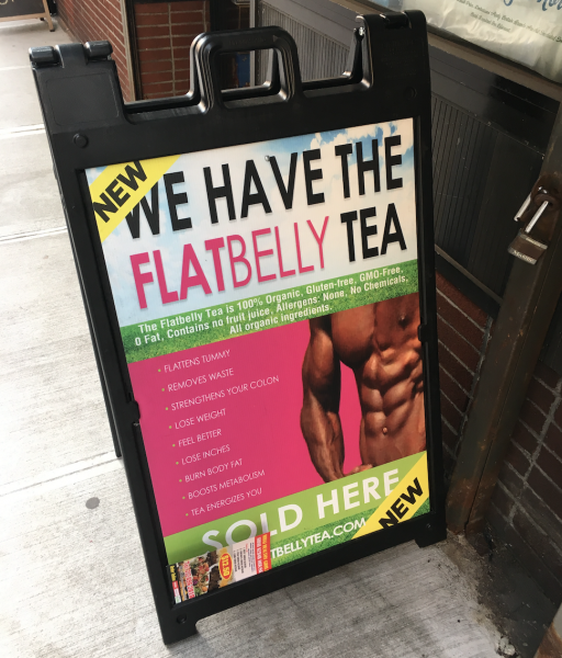 This flatbelly tea ad drove me crazy!