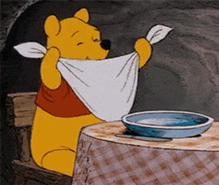 Pooh sabe que para perder grasa y aumentar la masa muscular, realmente necesita enfriarla con toda la miel.
