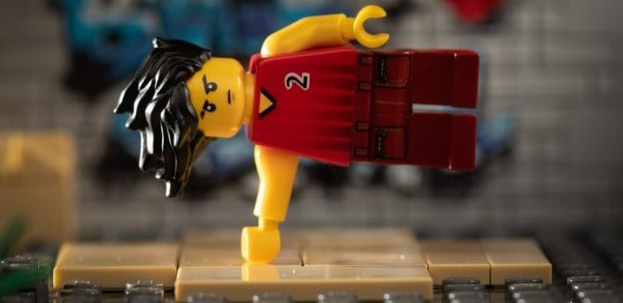 This LEGO always does his warm up before he trains at home...or on the street.