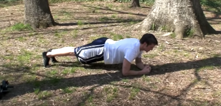The plank is a great beginner bodyweight exercise
