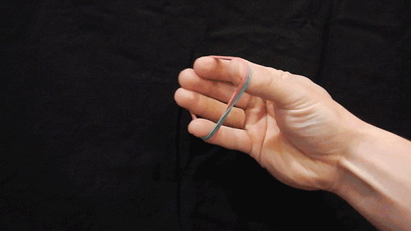 Do rubber band extensions for hand health