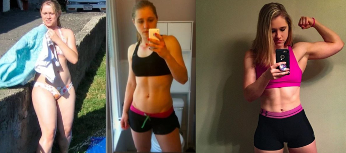 You can see in these images how strength training transformed Staci.