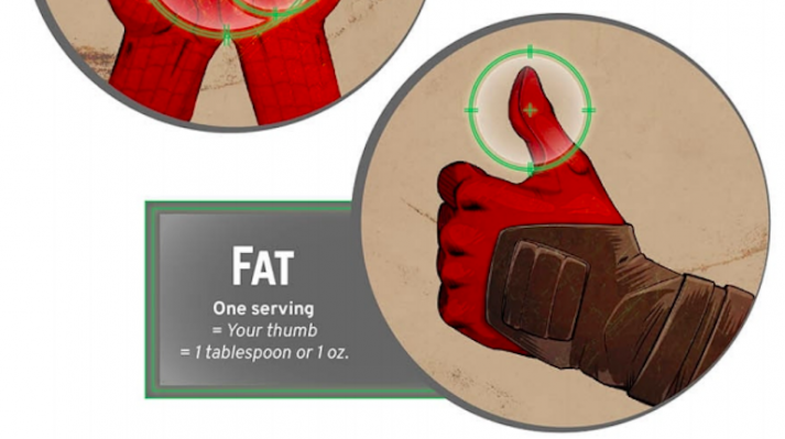A serving of fat should be about your thumb!