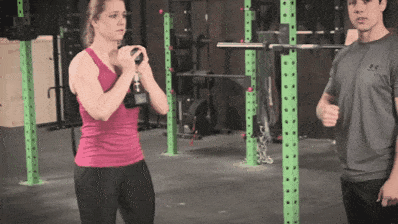 The goblet squat is a great way to build muscle for women.