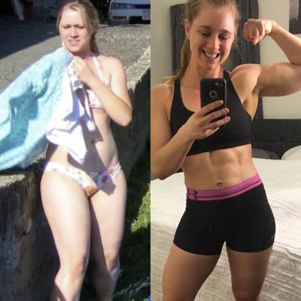 You can see that Staci has reverted the way she looks from strength training!