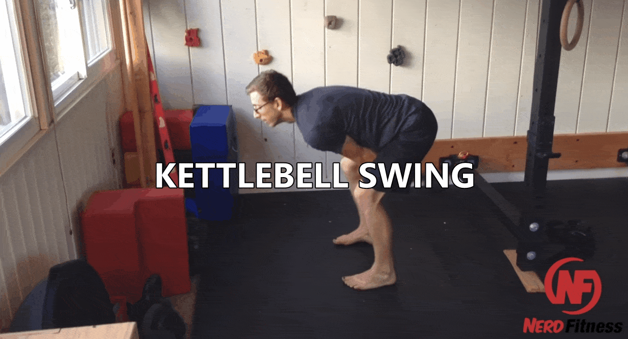Coach Matt showing you how to rock the kettlebell swing.
