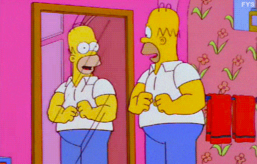 Homer is ripped in this gif. But did he go low-carb to do it?