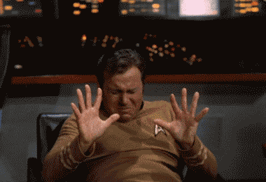 Captain Kirk saying "stop"