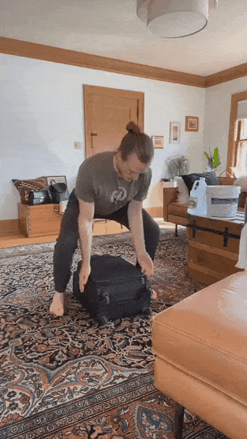 If you have luggage, you can do deadlifts.