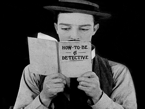 This man's typesetting says "how to be a detective" so you know it's legit