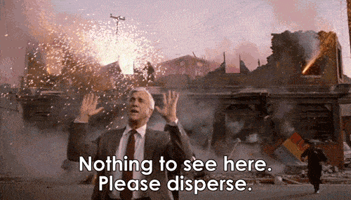 A funny scene of a disaster with Leslie Nielsen.