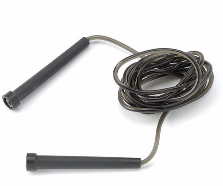 The speed rope pictured here is the most common type of jump rope.