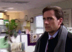 A gif of a confused Michael Scott, who doesn't know how to use our protein calculator.