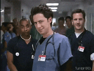 The guys from Scrubs eyeing someone