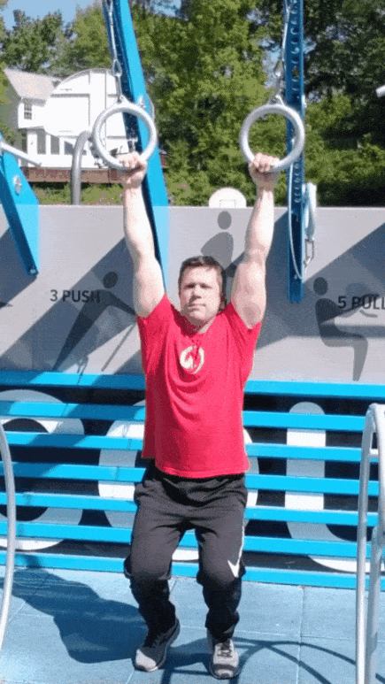 This gif shows Coach Jim doing assisted then unassisted hangs. 