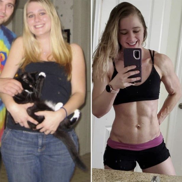 A photo of Staci's transformation