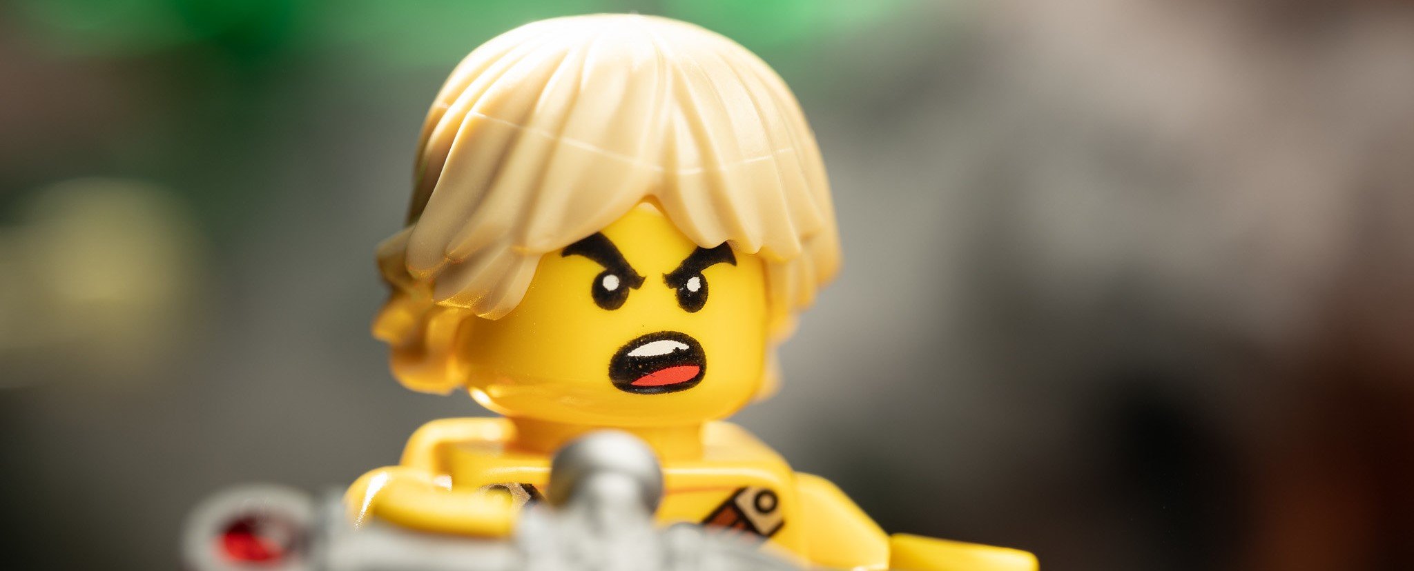 a photo of a LEGO with a sword